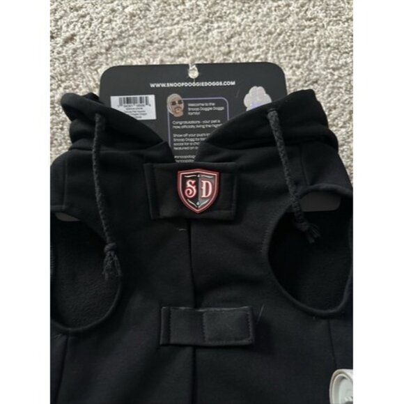 Snoop Doggie Doggs Deluxe Pet Hoodie Off The Chain Size Medium Fleece Drawstring - Picture 8 of 9